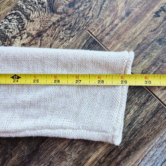 Lilly Pulitzer Tatum Fringe Hem Open Cardigan Cotton Blend Beige Gold Metallic - Picture 13 of 15